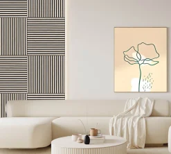 Akustikpanel lys eg 60x60,5x1,3cm