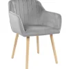 Alberte velour lysegrå