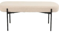 Amalie teddystof beige/sort