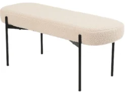 Amalie teddystof beige/sort