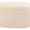 Aranda med opbevaring teddystof beige