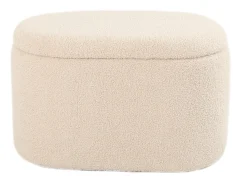 Aranda med opbevaring teddystof beige