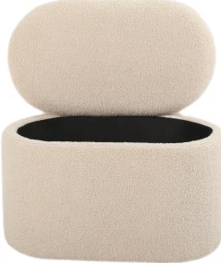Aranda med opbevaring teddystof beige