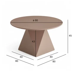 Aura mokka mousse ø80x45cm