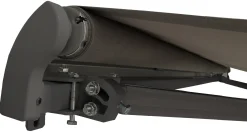 Åben markise 400x250cm antracitgrå/antracitgrå