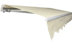 Åben markise 400x250cm creme/hvid