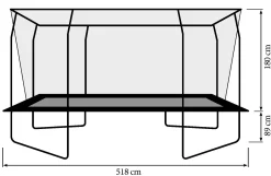 Bestplay Plus firkantet 305x518cm