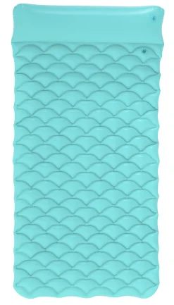 Bestway oppustelig luftmadras bølget turkis 213x86cm