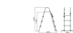 Bestway poolstige 107cm