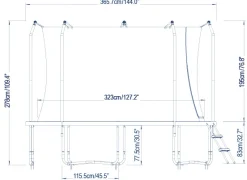 Bestway Xtreme Air trampolin Ø366cm