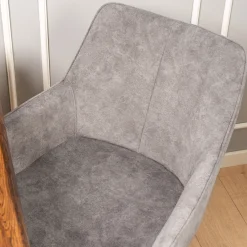 Dagmar med drejefunktion plys grå
