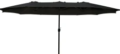Dobbelt parasol sort 2,7x4,6m