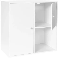 Drammen væghængt hvid 69,6x69,6x38cm