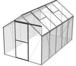 Drivhus poly sort 5,97m2