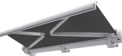 Elektrisk markise lukket 400x300cm antracitgrå/hvid
