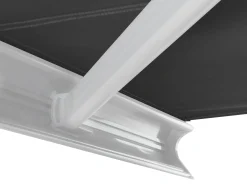 Elektrisk markise lukket 350x300cm antracitgrå/hvid