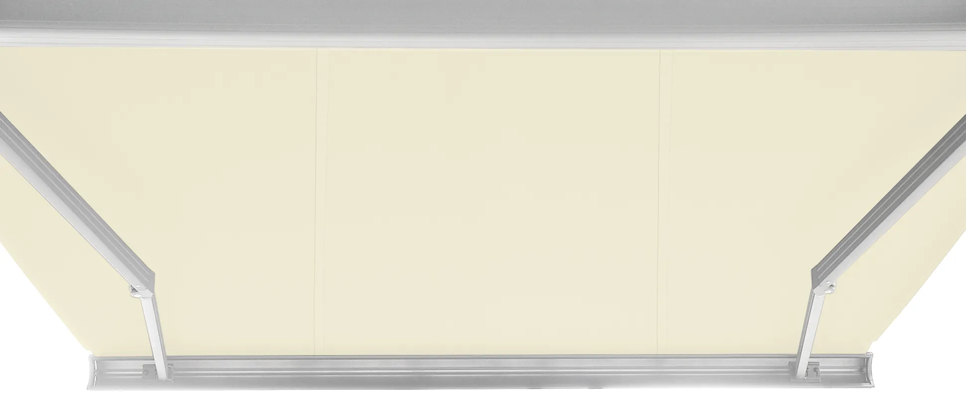 Elektrisk markise lukket 350x300cm creme/hvid