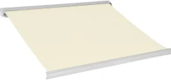 Elektrisk markise lukket 500x300cm creme/hvid