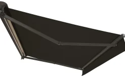 Essence åben elektrisk markise 250x200cm sort/antracitgrå