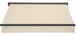 Essence åben elektrisk markise 300x250cm creme/antracitgrå