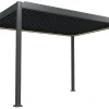 Essence elektrisk LED pergola med lameltag 400x300cm antracit