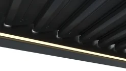 Essence elektrisk LED pergola med lameltag 400x300cm antracit