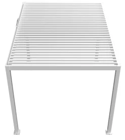 Essence elektrisk LED pergola med lameltag 400x300cm hvid