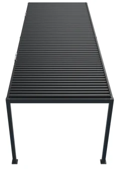 Essence elektrisk LED pergola med lameltag 600x300cm antracit