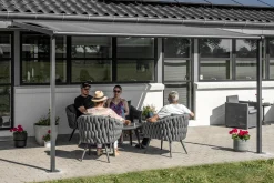 Essence elektrisk pergola markise 400x300cm antracit/antracit