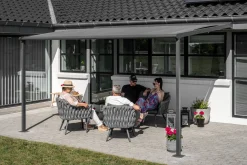 Essence elektrisk pergola markise 400x300cm antracit/antracit