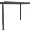 Essence elektrisk pergola med lameltag 400x300cm antracit
