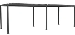Essence elektrisk pergola med lameltag 600x300cm antracit