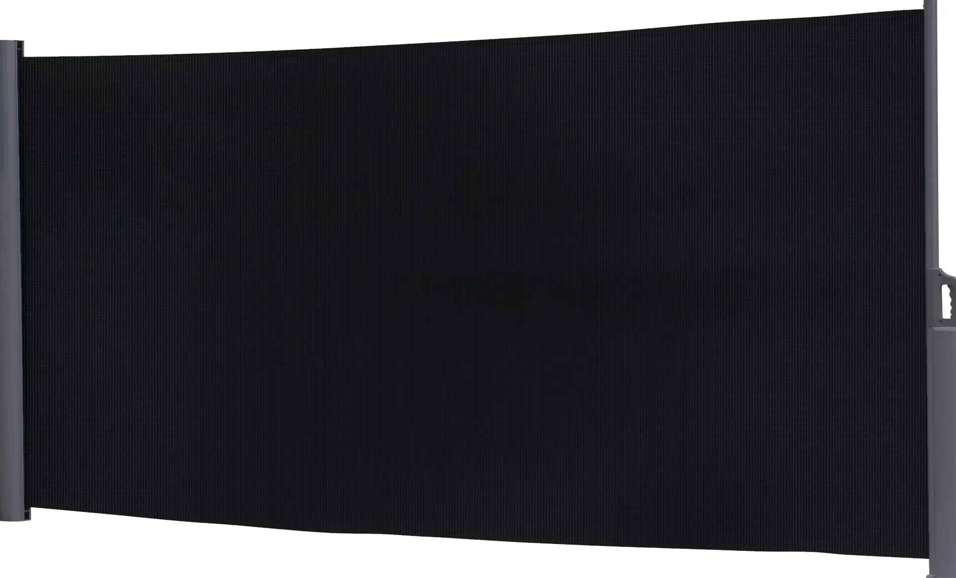 Essence læsejl lukket 400x140cm mesh sort/antracitgrå