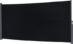 Essence læsejl lukket 400x160cm mesh sort/antracitgrå