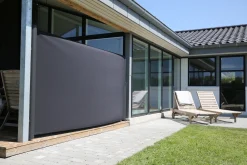 Essence læsejl lukket 400x140cm sort/antracitgrå