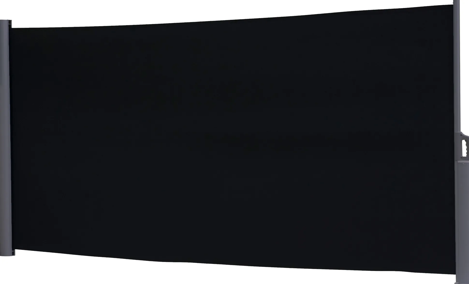 Essence læsejl lukket 400x160cm sort/antracitgrå
