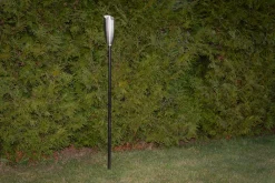 Fakkel i rustfrit stål/sort 158cm