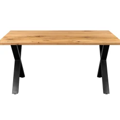 Firenze med krydsben og 1 planke 160x95x71cm eg natur/sort