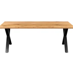 Firenze med krydsben og 1 planke 200x95x71cm eg natur/sort
