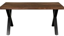 Firenze med krydsben 160x95x74cm eg smoked/sort