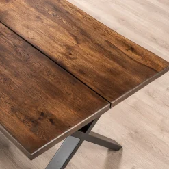 Firenze med krydsben 160x95x74cm eg smoked/sort