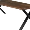 Firenze med krydsben 240x95x74cm eg smoked/sort