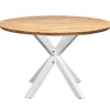 Forli 120x120x74cm eg natur/hvid