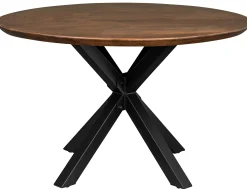 Forli 120x120x74cm eg smoked/sort