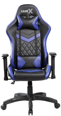 GameX Lopez kunstlæder sort/blå