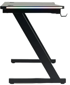 GameX med LED 120x60cm sort/sort