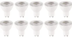 GU10 LED 5W 6000K (10stk.) koldt lys