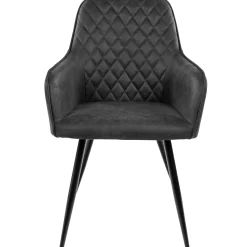 Hanne med drejefunktion suede mørkegrå