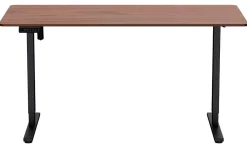 Hæve sænkebord brun 160x80cm