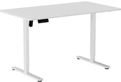 Hæve sænkebord hvid 140x80cm
